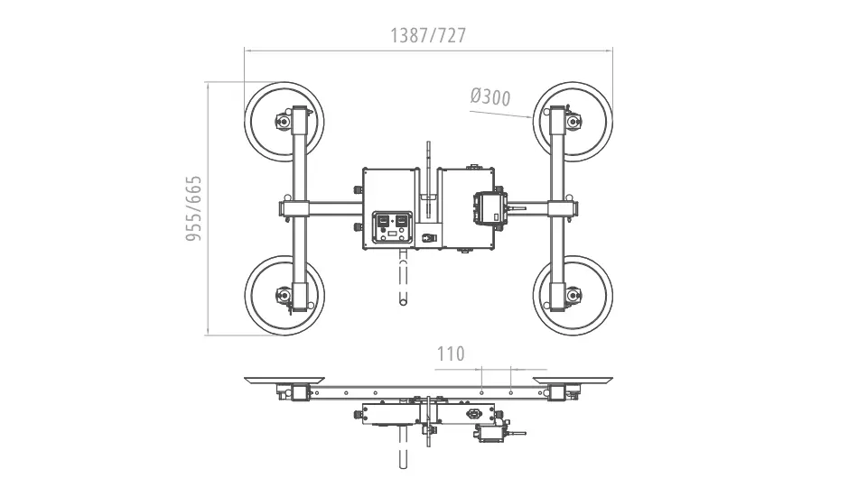 Plano modelo XL0-300 Tecnocat