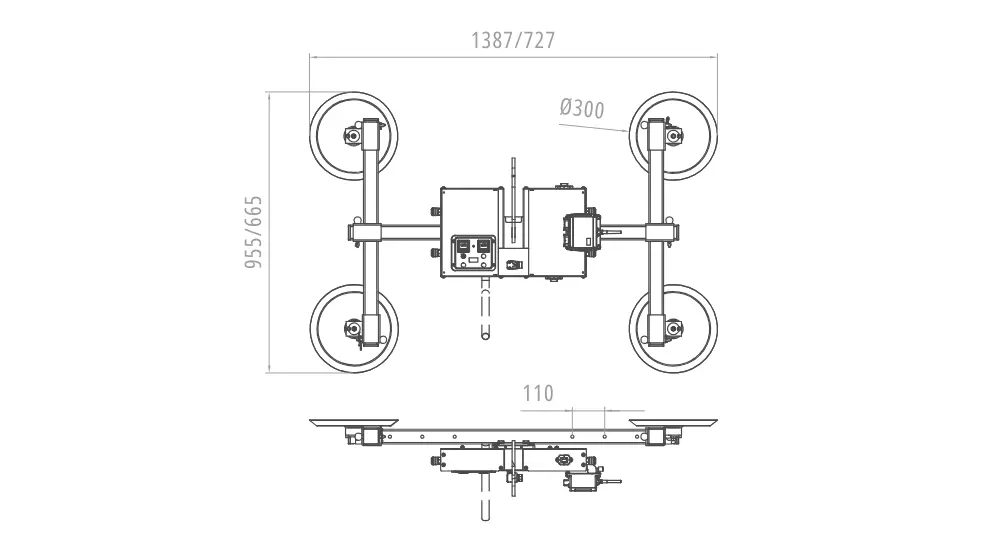 Plano modelo XL0-300 Tecnocat