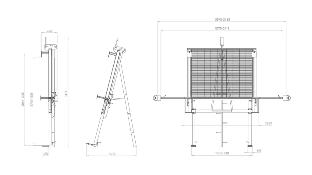 Plano modelo GAR-300 Tecnocat