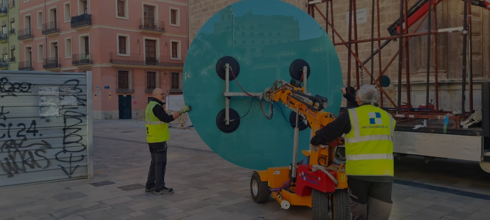 Robot Tecnocat para la manipulación de vidrio